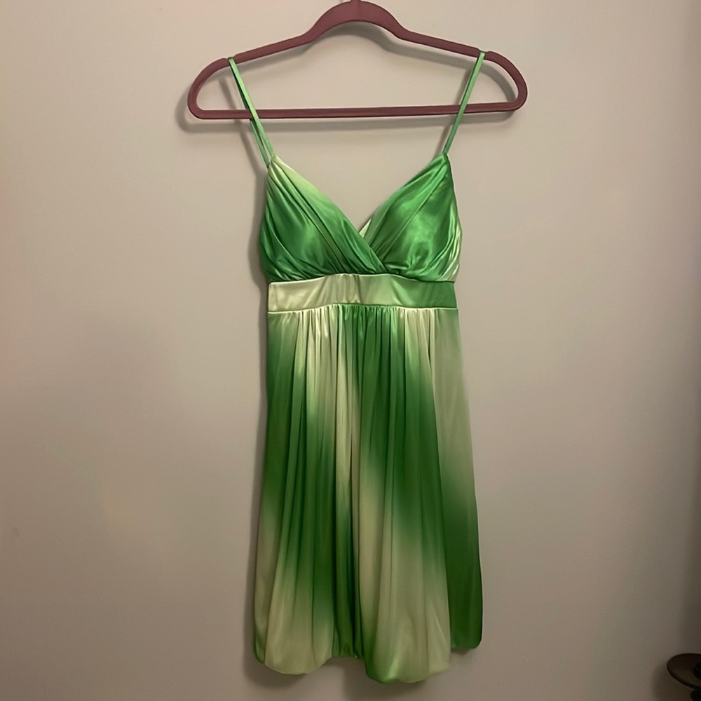Green ombré dress